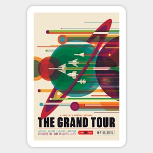 Grand Tour space tourism poster (C037/2163) Sticker